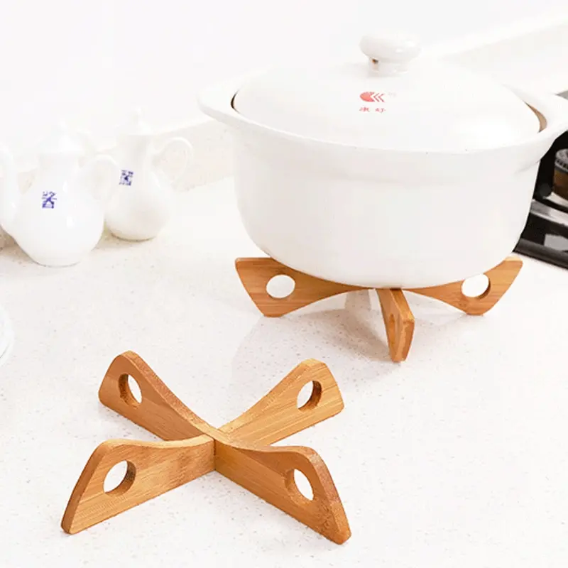 Kitchen Gadgets In Japan - 크로스 트레이 홀더 나무 이동식 테이블