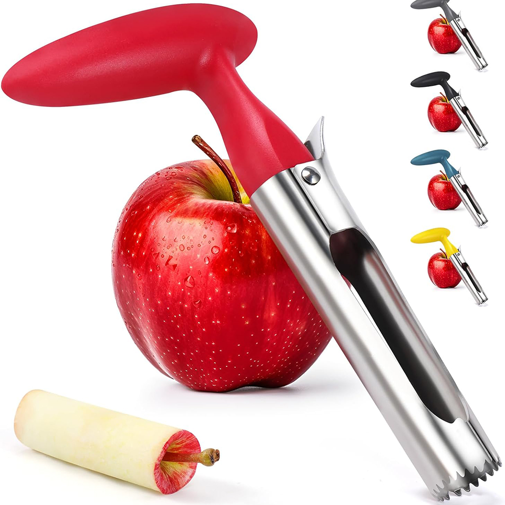 Apple Corer Slicer - 프리미엄 스테인레스 스틸 주방 애플 코어
