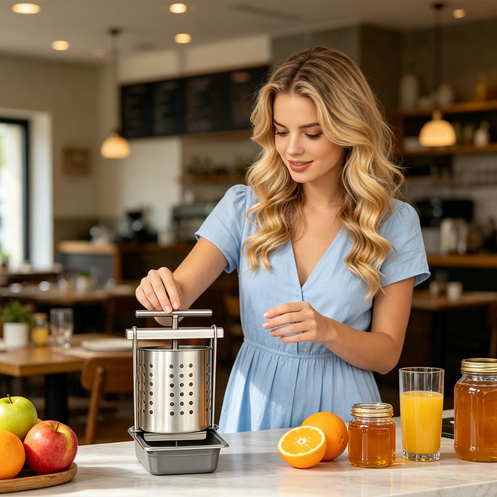2.5L 스테인리스 스틸 과일 와인 프레스, 수동 꿀  - Kitchen Gadgets Juicer 리뷰 및 가격