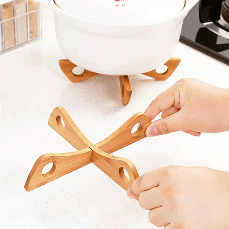 크로스 트레이 홀더 나무 이동식 테이블 매트 열 방지  - Kitchen Gadgets In Japan 리뷰 및 가격