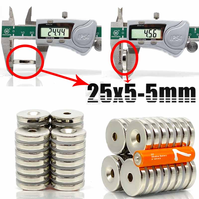 2-100pcs 25x5-5mm 자석 라운드 홀 모양  - Kitchen Gadgets Under $25 리뷰 및 가격